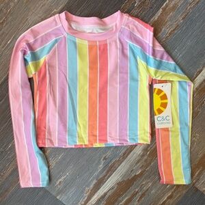 C & C Rainbow Swim Top